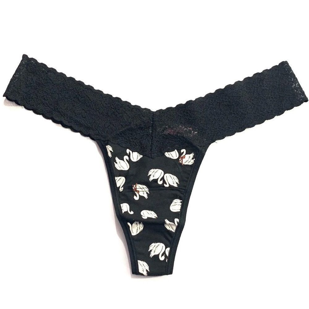 Victorias Secret Cotton Lace One Size fits All S M L Xl Thong Panty Goose